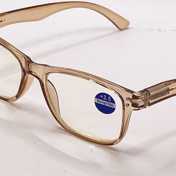 0946 Theresa 3.5 Taupe Reading Glasses Soft Butterfly Style Readers NWT - Picture 8 of 9